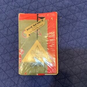 Boy Scout Handkerchief with Red and Green Design
